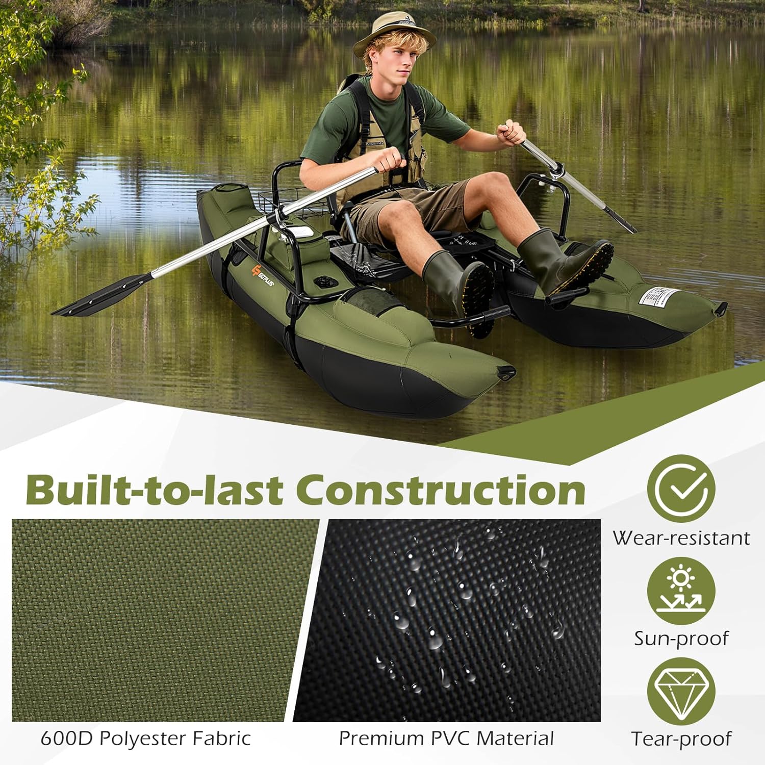 Opblaasbare bellyboot voor vol - Fishing Boat Seat recensie en prijs